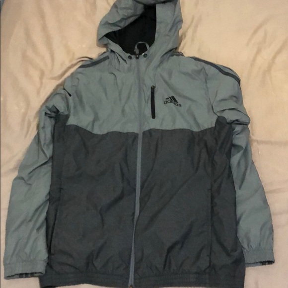 mens grey adidas jacket